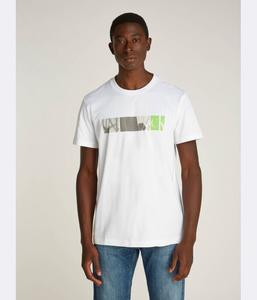 Футболка мужская Calvin Klein Jeans с изображением городского квартала, белый