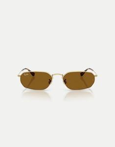 Солнцезащитные очки Ray-Ban Irregular с коричневыми линзами в цвете Arista Gold