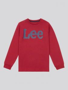 Детская футболка с принтом Wobbly с длинными рукавами Lee, Rhubarb