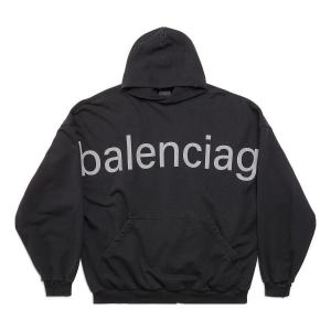 Худи Balenciaga Bal.Com Popover Hoodie 'Black', черный