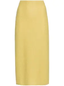 Юбка-карандаш с пайетками Fabiana Filippi, зеленый