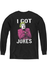 Футболка с длинным рукавом для детей "Batman Classic TV: Шутки в тему" Gildan, черный