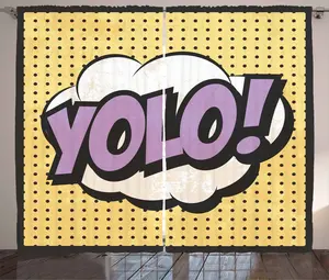 Штора ABAKUHAUS YOLO в деревенском стиле, дизайн в стиле гранж, тесьма для спальни, присборенная, с петлями и крючками, 280 x 225 см, светло-коричневый, лавандовый и черный Abakuhaus