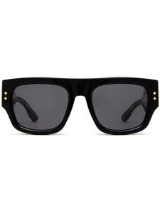 Gucci Eyewear солнцезащитные очки в прямоугольной оправе, черный