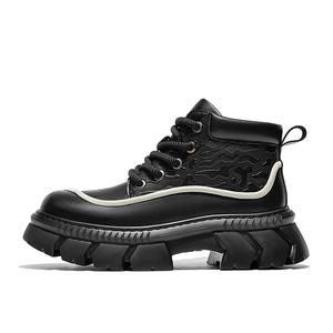 MOERBAI Короткие ботинки Мартин 5 см мужские черные, цвет Black