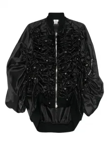 Жакет со сборками Noir Kei Ninomiya, черный