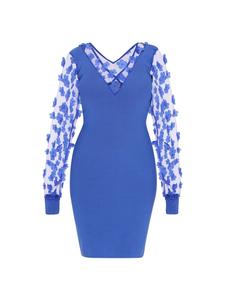Платье до колена faina, синий