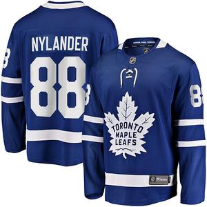 Мужская синяя домашняя джерси Toronto Maple Leafs William Nylander Breakaway Fanatics