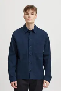 Куртка смесовая короткая "BLEND BHOuterwear", без капюшона, цвет Dress Blues