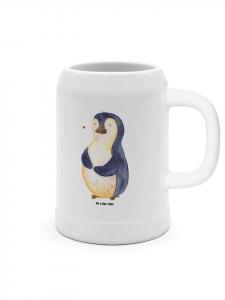 Пивная кружка пингвин диета без слов в белом Mr. & Mrs. Panda