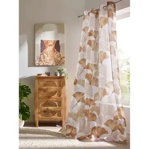 Штора с многофункциональной лентой, 1 шт. Heine Home, бело-коричневый