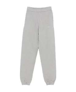 Светло-Серые брюки из шелка и нейлона The Attico, серый