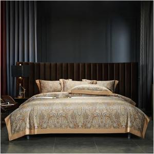 YUSIWOAL Комплект постельного белья винтажный шоколадно-коричневый бохо из египетского хлопка 1000TC