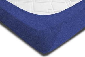 Простынь на подгонке One-Home meliert blau 140x200, 140x4x200 см, синий