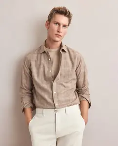 Мужская спортивная рубашка с длинным рукавом Emidio Tucci, коричневый