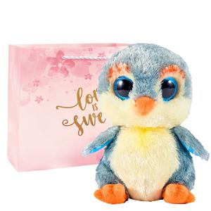 Плюшевая кукла Fisher Gray Penguin высотой 15 см Ty