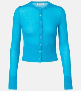 Кардиган из мохера и шерсти Alaïa, Turquoise