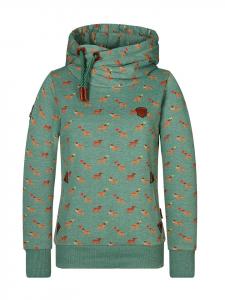 Naketano Толстовка с капюшоном Darth Pine Green Melange (Small Deers)