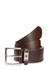 Ремень TOM TAILOR COREY MIT ECKIGER DORNSCHLIESSE, Brown Uni/Brown