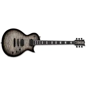 Электрогитара ESP LTD EC-1000T CTM QM Клен с эффектом «мятая карта» Цвет Charcoal Burst Новая