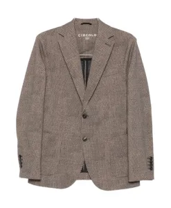 Коричневая фактурная куртка Circolo 1901, коричневый