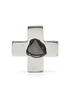 Единичная серьга-гвоздик с бриллиантом Parts of Four, серебряный