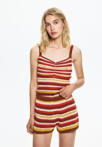 Шорты PULL&BEAR STRIPED, Coral