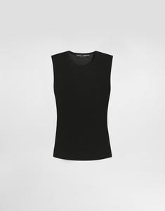 Топ из вискозы DOLCE & GABBANA, черный