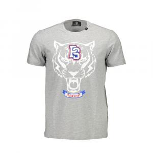 Коричневая хлопковая мужская футболка Plein Sport