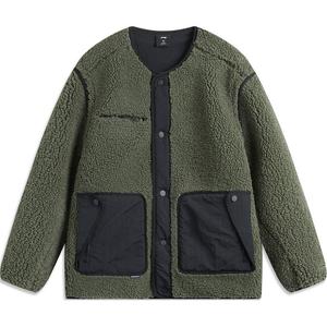 Термокофта с длинными рукавами и воротником-стойкой LiNing Snail Smoky Green