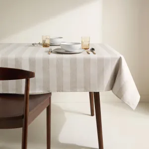 Устойчивая к пятнам скатерть El Corte Inglés Wide Stripe из смолы, бежевый