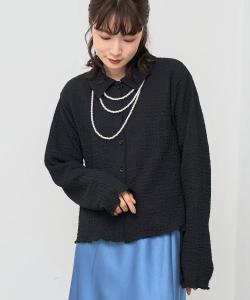 Короткая рубашка-кардиган Pokopoko Coen, цвет Black