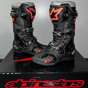 ALPINESTARS PROTECTS Мотоциклетные ботинки Xingyueyezhuanbo T10 trail для бездорожья, антиударные, гоночные, всесезонные, мужские, черные, размер 45.5