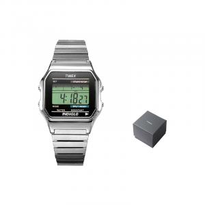 TIMEX Часы Wrist Watch Electronic Movement Stainless Steel Watchband 34mm Black Dial Unisex