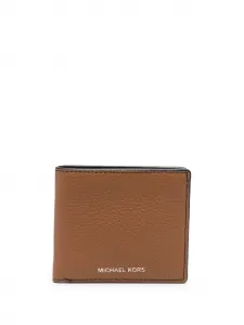 Бумажник из зернистой кожи Michael Michael Kors, коричневый