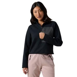 Женская флисовая куртка-свитер Wander с застежкой-молнией до половины Backcountry, Black