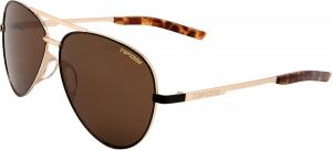 Солнцезащитные очки-авиаторы Shwae Tangle Free для мужчин и женщин — идеально подходят для полетов, игры в гольф, походов, бега и создания стильного образа Tifosi, Midnight Gold (Brown Lens)