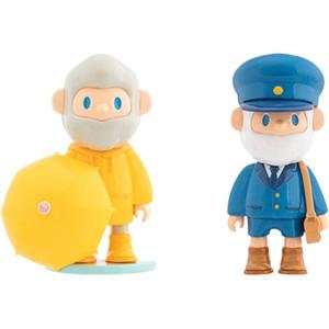 Набор из 12 елочных украшений «Фермер Боб» из коллекции Color Collection в загадочных коробках Finding Unicorn, confirmation - желтый - raincoat boy + темно-синий  - postman (unpacking and unbagging)