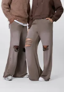 Унисекс рваные мешковатые спортивные штаны для бега Yourturn, Beige Washed