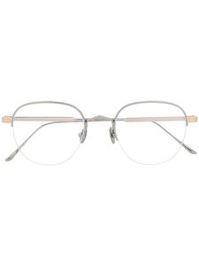 Очки в круглой оправе Cartier Eyewear, металлик