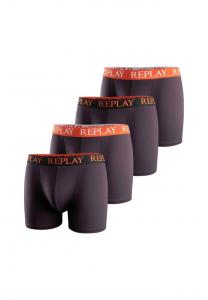 Комплект из 4 трусов-боксеров - трусы-боксеры из хлопка-стрейч Replay, мультиколор