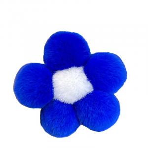 Плюшевый брелок с помпоном в виде цветка с жареным яйцом высотой 12 см FKOFR