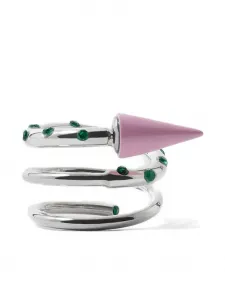 Серьга с камнями в виде спирали Sunnei, серебристый