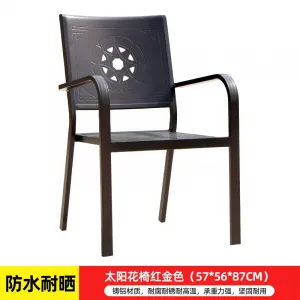 Комплект стульев Green Water Подсолнух, 2 предмета, 57x56x87 см, бронзовый