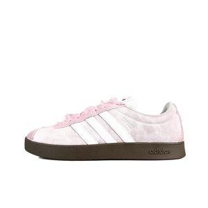 Adidas Neo Кроссовки для скейтбординга VL Court Lifestyle, низкие, унисекс, розовые, белые