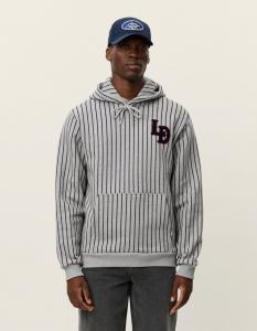Толстовка Les Deux BRADY PATCH PINSTRIPE, Grey Melange/Grey