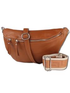 Наплечная сумка Toscanto Gürteltasche Leder hellbraun ca. 37cm