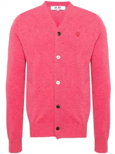 Шерстяной кардиган Comme Des Garçons Play, розовый