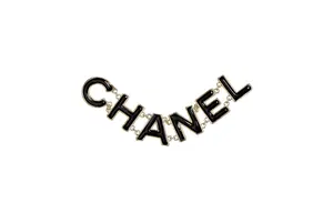 CHANEL Брошь женская черная