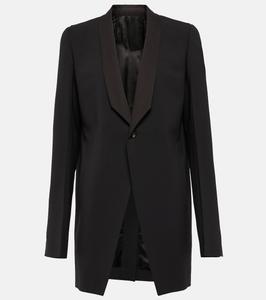 Блейзер Walrus Tux из девственной шерсти Rick Owens, черный